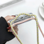 Transparentný kryt so šnúrkou a MagSafe pre iPhone 16 - modrý