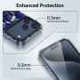 Transparentný kryt s trblietkami, vzorom hadej kože a MagSafe pre iPhone 17 Pro Max - zelený