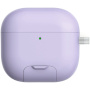 Obal s výklopným stojanom a karabínou pre AirPods 4 / 5 - fialový