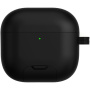 Obal s výklopným stojanom a karabínou pre AirPods 4 / 5 - čierny