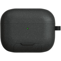 Obal s výklopným stojančekom a karabínou pre AirPods Pro 3 - tmavosivý