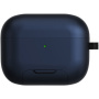 Obal s výklopným stojančekom a karabínou pre AirPods Pro 3 - tmavomodrý
