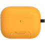 Obal s výklopným stojanom a karabínou pre AirPods Pro 3 - žltý