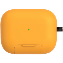 Obal s výklopným stojanom a karabínou pre AirPods Pro 3 - žltý
