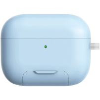 Obal s výklopným stojanom a karabínou pre AirPods Pro 3 - modrý