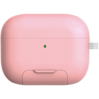 Obal s výklopným stojančekom a karabínou pre AirPods Pro 3 - ružový