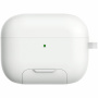 Obal s výklopným stojanom a karabínou pre AirPods Pro 3 - biely