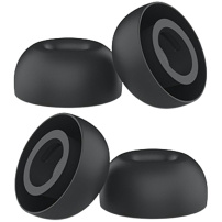 AhaStyle náhradné silikónové štuple pre AirPods Pro 3 - M - 2 ks - čierne