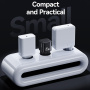 USAMS CC260 GaN mini rýchlonabíjací adaptér s portom USB-C - 20W - biely