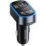 ESSAGER ES-F748 Bluetooth FM transmitter do auta s portmi USB-C / 2x USB-A - 35W - čierny