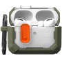 UAG Plasma odolný obal so zapínaním a karabínou pre AirPods Pro 3 - olivový