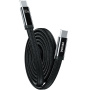 WEKOME WDC-C20 magnetický opletený nabíjací a dátový kábel - USB-C na USB-C - 1 m - čierny