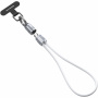 DUX DUCIS 2v1 silikónový nabíjací a dátový kábel a pútko - USB-C na Lightning - 30 cm - biely