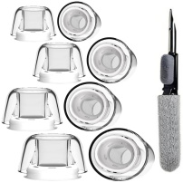 XDcase náhradné silikónové štuple s čistiacou tyčinkou pre AirPods Pro 1 / 2 - XS/S/M/L - číre