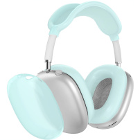 4v1 priesvitný silikónový obal pre AirPods Max 1 / 2 - modrý