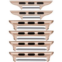 Sada náhradných kovových praciek s 3 šírkami pre Apple Watch 42mm / 41mm / 40mm / 38mm - 3 ks - ružovozlatá