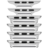 Sada náhradných kovových praciek s 3 šírkami pre Apple Watch Ultra 49mm / 46mm / 45mm / 44mm / 42mm - 3 ks - strieborná
