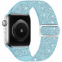Trblietavý nylonový remienok s posuvnou prackou pre Apple Watch Ultra 49mm / 46mm / 45mm / 44mm / 42mm - modrý