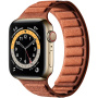 Semišový magnetický remienok pre Apple Watch Ultra 49mm / 46mm / 45mm / 44mm / 42mm - hnedý