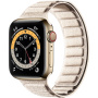 Semišový magnetický remienok pre Apple Watch Ultra 49mm / 46mm / 45mm / 44mm / 42mm - béžový