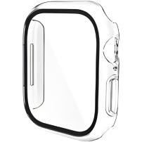 ENKAY lesklé puzdro s tvrdeným sklom pre Apple Watch 46mm - číre