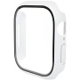ENKAY matné puzdro s tvrdeným sklom pre Apple Watch 46mm - biele