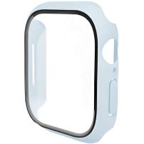ENKAY matné puzdro s tvrdeným sklom pre Apple Watch 46mm - modré