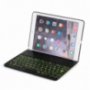 WITSPAD hliníkový kryt s farebne podsvietenou Bluetooth klávesnicou pre iPad 9,7" (2017/2018) / Pro 9,7" / Air 1 / 2 - čierny