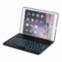 WITSPAD hliníkový kryt s farebne podsvietenou Bluetooth klávesnicou pre iPad 9,7" (2017/2018) / Pro 9,7" / Air 1 / 2 - čierny