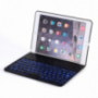 WITSPAD hliníkový kryt s farebne podsvietenou Bluetooth klávesnicou pre iPad 9,7" (2017/2018) / Pro 9,7" / Air 1 / 2 - čierny