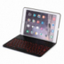 WITSPAD hliníkový kryt s farebne podsvietenou Bluetooth klávesnicou pre iPad 9,7" (2017/2018) / Pro 9,7" / Air 1 / 2 - čierny