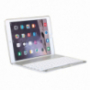 WITSPAD hliníkový kryt s farebne podsvietenou Bluetooth klávesnicou pre iPad 9,7" (2017/2018) / Pro 9,7" / Air 1 / 2 - strieborný