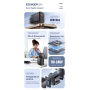 ESSAGER RC65WCF GaN rýchlonabíjací adaptér s portmi 2x USB-C / USB-A - 65W - čierny