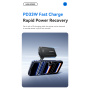 ESSAGER ES-CD61 GaN ultratenký rýchlonabíjací adaptér s portmi USB-C / USB-A - 33W - čierny