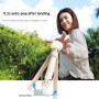 CYKE AB230 panoramatická Bluetooth selfie tyč s tripodom a MagSafe uchytením pre iPhone - biela