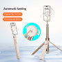 CYKE AB230 panoramatická Bluetooth selfie tyč s tripodom a MagSafe uchytením pre iPhone - ružovozlatá