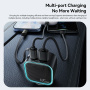 ESSAGER F779 sada autonabíjačky s portmi USB-C / USB-A a výsuvný kábel USB-C - 45W - 75 cm - čierna