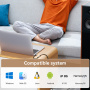 ESSAGER audio redukcia - 3,5 mm jack na USB-C - čierna