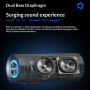 WEKOME WD-12 bezdrôtový Bluetooth reproduktor s podsvietením - modrý