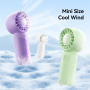USAMS ZB354 mini nabíjateľný ventilátor - fialový