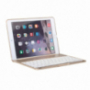 WITSPAD hliníkový kryt s farebne podsvietenou Bluetooth klávesnicou pre iPad 9,7" (2017/2018) / Pro 9,7" / Air 1 / 2 - zlatý