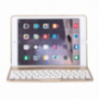WITSPAD hliníkový kryt s farebne podsvietenou Bluetooth klávesnicou pre iPad 9,7" (2017/2018) / Pro 9,7" / Air 1 / 2 - zlatý