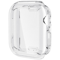 ENKAY puzdro z mäkkého plastu s ochranou displeja pre Apple Watch 46mm - číre