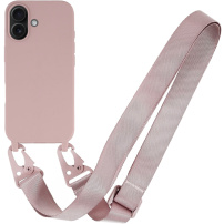 Matný kryt s nastaviteľným popruhom pre iPhone 17 - staroružový