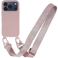 Matný kryt s nastaviteľným popruhom pre iPhone 17 Pro Max - staroružový