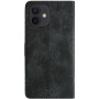 Flipové púzdro so vzorom motýľov pre iPhone 12 / 12 Pro - tmavo sivé