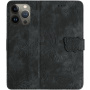 Flipové púzdro so vzorom motýľov pre iPhone 13 Pro - tmavosivé