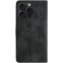 Flipové púzdro so vzorom motýľov pre iPhone 15 Pro Max - tmavosivé