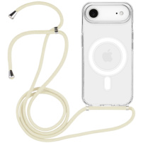 Transparentný kryt so šnúrkou a MagSafe pre iPhone Air - krémový