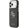 Guess 4G Silver Metal Logo kryt pre iPhone 17 Pro Max - sivý